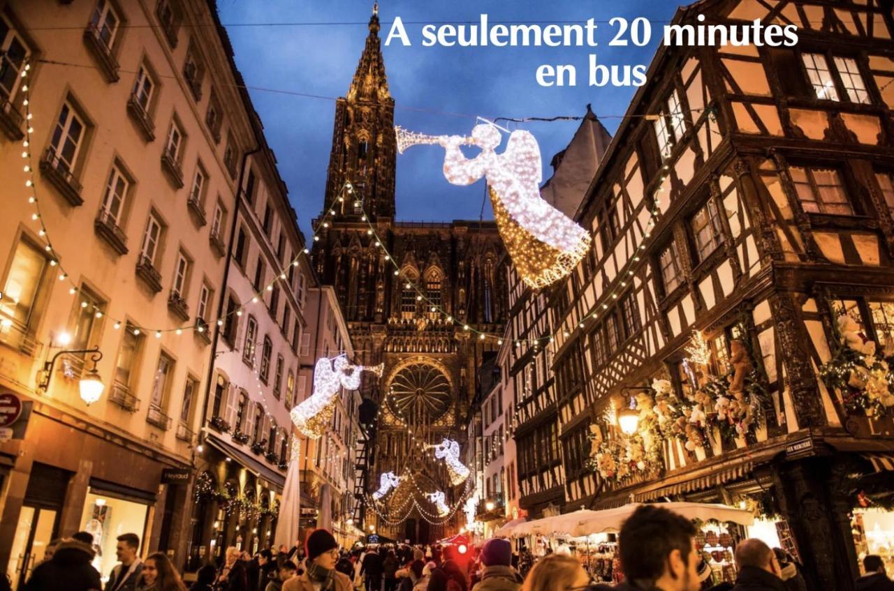 Appartement Rooftop - 5 Min Centre Ville Strasbourg ชิลติงไฮม์ ภายนอก รูปภาพ